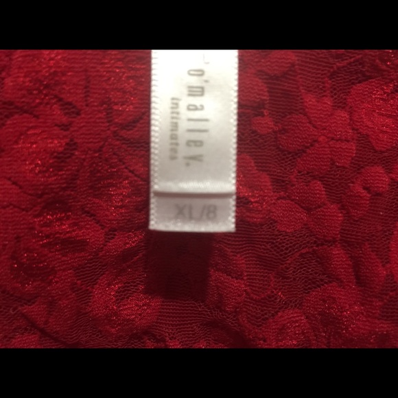 Lipstick red bra and lace bikini set - Picture 4 of 4